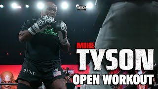 Mike Tyson Shows Off Raw Power at Paul vs Tyson Workouts  MMA Fighting [upl. by Semajwerdna]