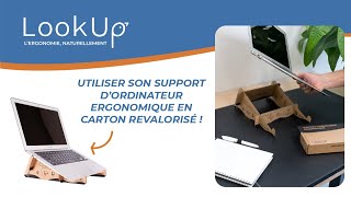 Support Ordinateur Portable en Carton Recyclé by LookUp [upl. by Odysseus872]