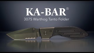 KABAR 3075 Warthog Tanto Folder [upl. by Aubreir]