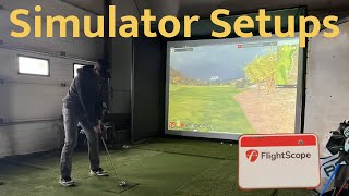 Flightscope Mevo Plus Golf Simulator Setup Examples  TIPS for Putting [upl. by Alberik50]