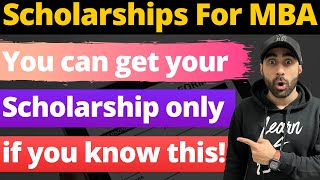 MBA Scholarships of Top Business Schools Can Be Availed by Students of IIMs and NonIIMs [upl. by Isabea]