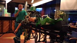 Demonstratie van de LUCAS bij Reanimatie in een ambulance 12092017 [upl. by Sankey]