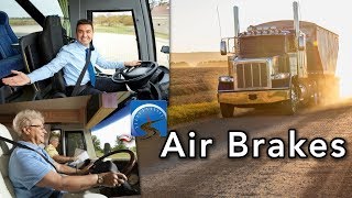 Learn the Basics of Passing your CDL Air Brake Test [upl. by Ahsyla]