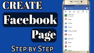 How to Create Facebook Page Easily [upl. by Hanni]