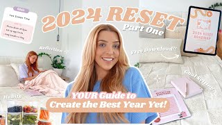 2024 RESET ROADMAP  The Guide to Create Your Best Year Yet Setting Goals  Habits FREE WORKBOOK [upl. by Anayit732]