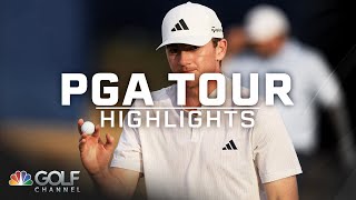 PGA Tour Highlights 2024 American Express Round 2  Golf Channel [upl. by Leamhsi372]