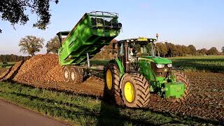 Vervaet Q 621 mit JohnDeere 6140R Gespann [upl. by Eneluj]