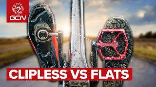 Are Flat Pedals Actually Just As Fast As Clipless Pedals [upl. by Leod417]