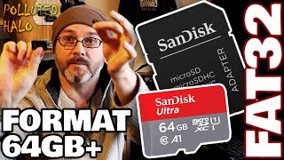 Format 64GB SD Card To FAT32 Works On Higher GB CardsDrives Too [upl. by Axela]