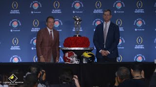 Nick SabanJim Harbaugh FULL AlabamaMichigan Rose Bowl press conference [upl. by Yanat632]