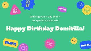 Happy Birthday Domitilla [upl. by Nahtanod930]