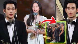 New Love Sign Kim Ji Won Spotted with Kim Soo Hyun at 60th Baeksang arts award 2024 [upl. by Girard]