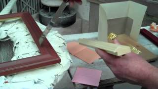 Gilding Lesson4 leafing Video4 cutting leaf [upl. by Sharman340]