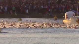 2013 IRONMAN Australia Port Macquarie Swim Leg Highlights [upl. by Aurora]