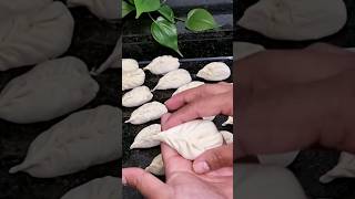 Easy GYOZA Folding shorts gyoza dumplings momos dumplingsfolding [upl. by Sik411]