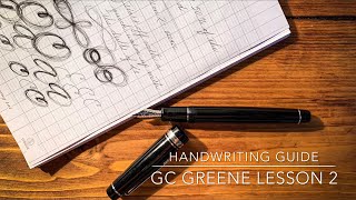 Handwriting Guide  Practical Business Writing  GC Greene Lesson 2 basic drills 2 [upl. by Ecila]