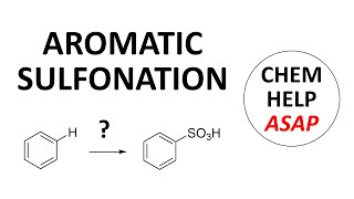 sulfonation of aromatic rings by EAS reaction [upl. by Olihs]