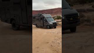 Winnebago Ekko RV barely clears rocks offroading [upl. by Ibbob]