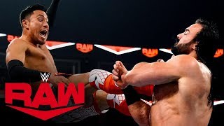 Akira Tozawa vs Drew McIntyre Raw Dec 2 2019 [upl. by Ellerehs]