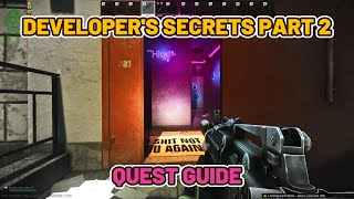 Developers Secrets Part 2 Quest Guide  Streets of Tarkov escapefromtarkov tarkov [upl. by Boyt873]