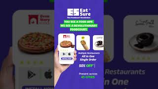 EatSure Food Delivery App  Multiple Restaurants in a Single Order [upl. by Anigar]