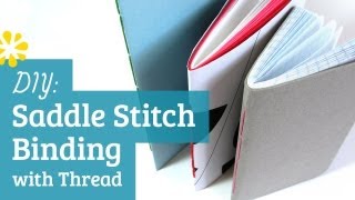 DIY Saddle Stitch Bookbinding Tutorial  Sea Lemon [upl. by Iaj336]