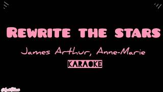 Rewrite the Stars  James Arthur AnneMarie Karaoke  Lyrics [upl. by Harp]