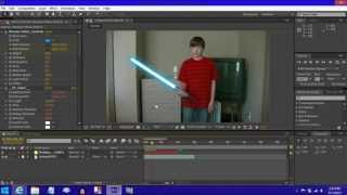 How to make a Lightsaber Effect in Adobe After Effects CS6 EASY [upl. by Yssor]