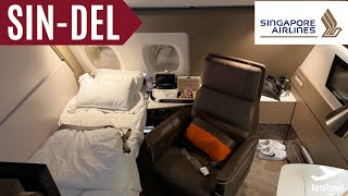 SINGAPORE AIRLINES SUITES FIRST CLASS 2024  SINGAPORE  DELHI  AIRBUS A380  TRIPREPORT 4K [upl. by Dysart]