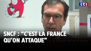 Sabotage des lignes TGV  quotCest la France quon attaquequot déclare le PDG de la SNCF [upl. by Aseyt487]