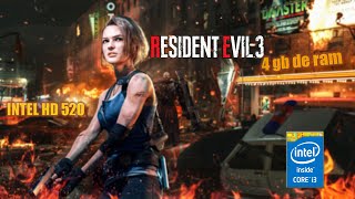 Teste Resident Evil 3 REMAKE i3 6006u  4GB Ram  Intel HD 520Resident Evil 3 Remake On Low end pc [upl. by Dona452]