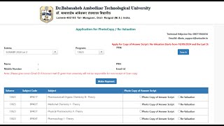 DBATU PHOTOCOPY rechecking live process [upl. by Jeaz]