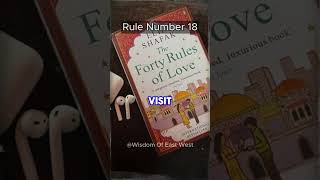 Rule 18 Reveals Allyoutubeshorts history sprituality love book TheFortyRulesOfLove elifshafak [upl. by Avahc]