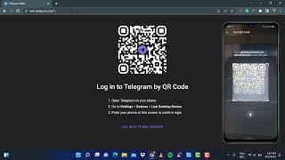 How to Scan Telegram QR Code  Login Telegram on PC [upl. by Ribble463]