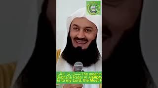 Subhana Rabbi Al Ala muftimenk youtube short islamic Allah plz like [upl. by Namwob698]