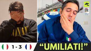 ITALIA FRANCIA 1 3  TIFOSI ITALIANI ARRABBIATI “VERGOGNATEVI”  TIFOSIAMO [upl. by Atteras]