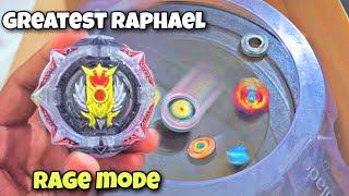 greatest raphael beyblade in rage mode  pocket toon [upl. by Eilsehc692]