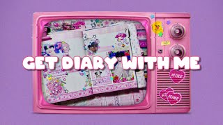 get diary with me  펄리버튼 스티커로 그시절 감성st 다꾸하기💗 다이어리꾸미기 다꾸 [upl. by Anahsor376]