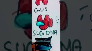 Amogus🤣🤣🤣🤣amo gus us sus amoooogus sugoma tututu skecthbook art drawing [upl. by Einrae]