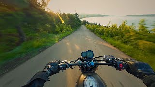 POV  Morning routine ride to the Lake  BENELLI LEONCINO 500 TRAIL 4K [upl. by Ahseiyt]