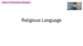 RELIGIOUS LANGUAGEIN ONE HOUR A LEVEL RELIGIOUS STUDIES [upl. by Yekim255]