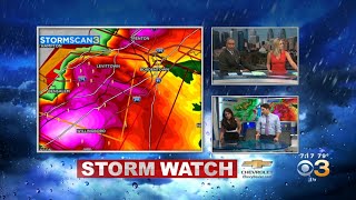 Tornado Coverage  CBS3  July 29 2021 [upl. by Raymund112]