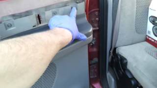 How to pull off the back half door panels on ford super duty [upl. by Avika]