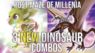 3 NEW DINOSAUR COMBOS  POST MAZE OF MILLENIA [upl. by Eetnahc239]