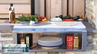 Alfresco 30inch BuiltIn Stainless Steel Plate amp Garnish Rail with Food Pans Review [upl. by Frulla189]