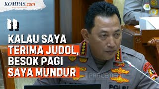 FULL Kapolri Siap Mundur karena Judi quotOnlinequot Disinggung Takut atau Sulit dalam Kasus Timah [upl. by Laris]