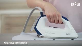 Jak prasować koszule  generator pary Braun CareStyle Compact [upl. by Kobylak]