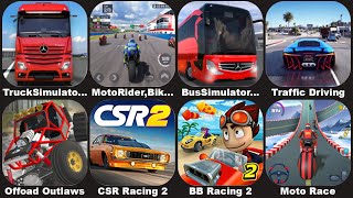 Truck Simulator Moto Rider Bike Racing Game Bus Simulator BB Racing 2 Moto RaceCSR Racing 2 Offroad [upl. by Oirramed]