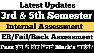 DU SOL 3rd amp 5th Semester Internal Assessment FailERBack and Passing Marks 2024 [upl. by Nguyen]