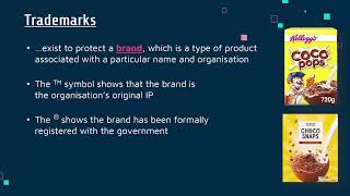 Intellectual Property Copyright Trademarks and Patents [upl. by Nais]